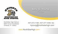 North Star High Business Card Front