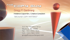 Copywriter Guy Business Card - Front