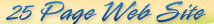 25 Page Web Site Special