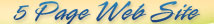 5 Page Web Site Special
